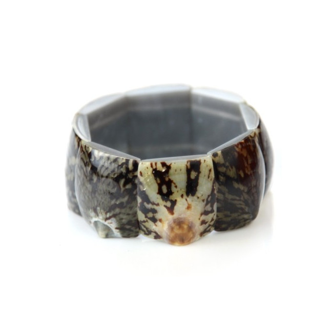 Bracelet manchette en coquillages