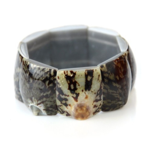 Bracelet manchette en coquillages