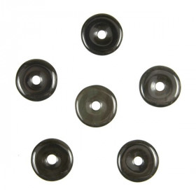 Donut Pi Chinois en obsidienne oeil céleste pour pendentif