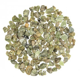 Petites pierres roulées péridot - 0.5 à 1 cm - 10 grammes