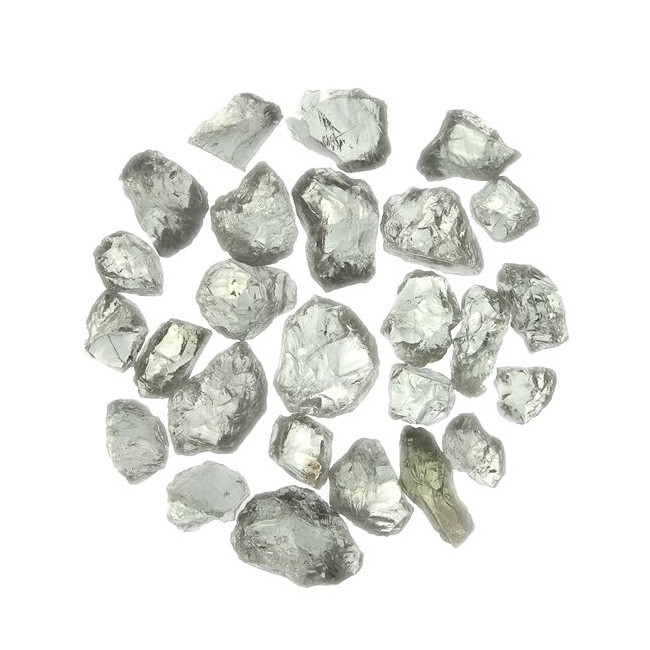 Pierres brutes prasiolite - Qualité extra - 1 à 2 cm - 20 grammes
