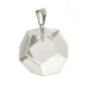 Pendentif dodécaèdre en cristal de roche