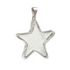 Pendentif étoile en cristal de roche