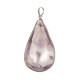 Pendentif goutte en améthyste en argent 925