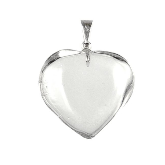Pendentif coeur en cristal de roche