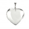 Pendentif coeur en cristal de roche