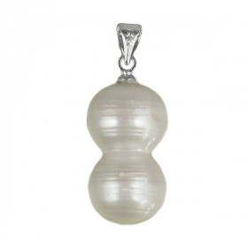 Pendentif double perle de culture