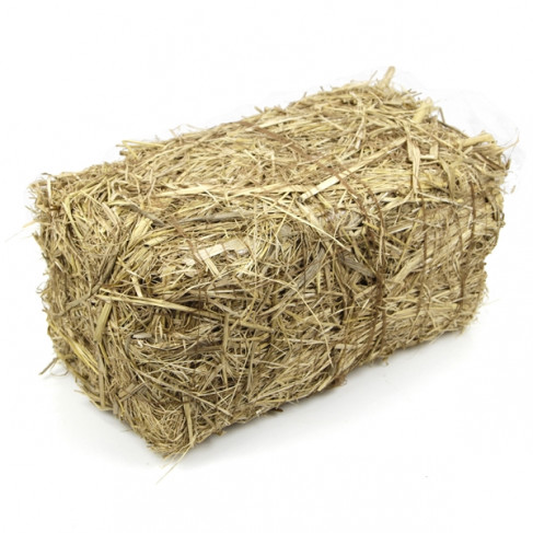 Botte de paille naturelle décorative