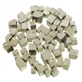 Pierres brutes pyrite cubique - 1 à 1.5 cm - 50 grammes
