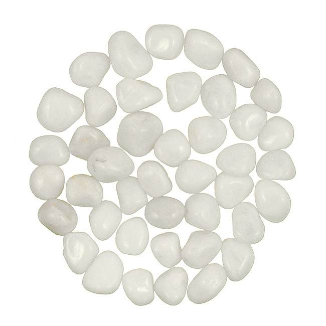 Pierres roulées cristal de roche laiteux - 1.5 à 2 cm - 20 grammes