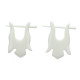 Boucles d'oreilles style ethnique en os