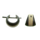 Boucles d'oreilles style créole en bois