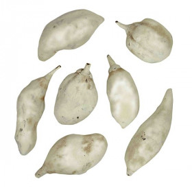 Fruits du baobab déco blancs - Lot de 3