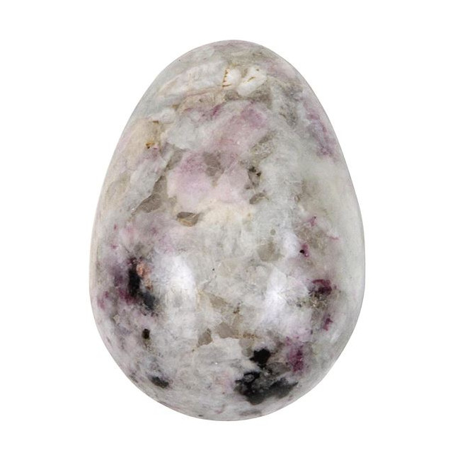 Oeuf de quartz inclusions de rubellite
