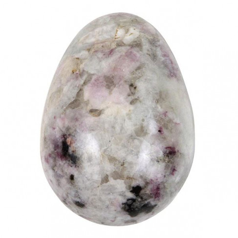 Oeuf de quartz inclusions de rubellite