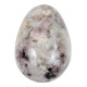 Oeuf de quartz inclusions de rubellite