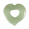Pendentif donut coeur en aventurine verte