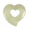 Pendentif donut coeur en jade de Chine