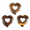 Pendentif donut coeur en oeil de fer