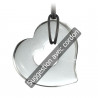 Pendentif donut coeur en cristal de roche