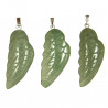 Pendentif aile d'ange en aventurine verte