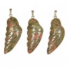Pendentif aile d'ange en unakite