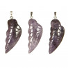Pendentif aile d'ange en améthyste