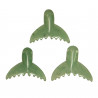 Pendentif pierre percée queue de baleine en aventurine verte