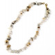 Collier de pierre en cristal avec inclusions - perles baroques