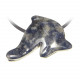 Pendentif pierre percée dauphin en sodalite