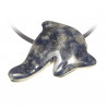 Pendentif pierre percée dauphin en sodalite