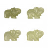 Pendentif pierre percée élephant en jade de Chine
