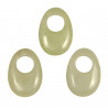 Pendentif donut oval en jade de Chine