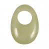 Pendentif donut oval en jade de Chine