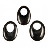 Pendentif donut oval en onyx