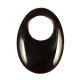 Pendentif donut oval en onyx