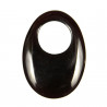 Pendentif donut oval en onyx