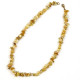 Collier de pierre en opale jaune - perles baroques - 45 cm