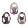 Pendentif donut oval en améthyste
