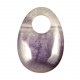 Pendentif donut oval en améthyste
