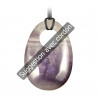 Pendentif donut oval en améthyste