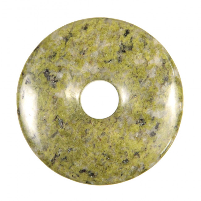 Donut Pi Chinois en épidote pour pendentif