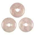 Donut Pi Chinois en quartz rose pour pendentif