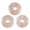Donut Pi Chinois en quartz rose pour pendentif