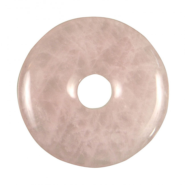 Donut Pi Chinois en quartz rose pour pendentif