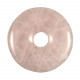Donut Pi Chinois en quartz rose pour pendentif