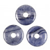 Donut Pi Chinois en quartz bleu pour pendentif