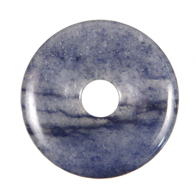 Donut Pi Chinois en quartz bleu pour pendentif