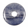 Donut Pi Chinois en quartz bleu pour pendentif