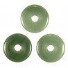 Donut Pi Chinois en aventurine verte pour pendentif